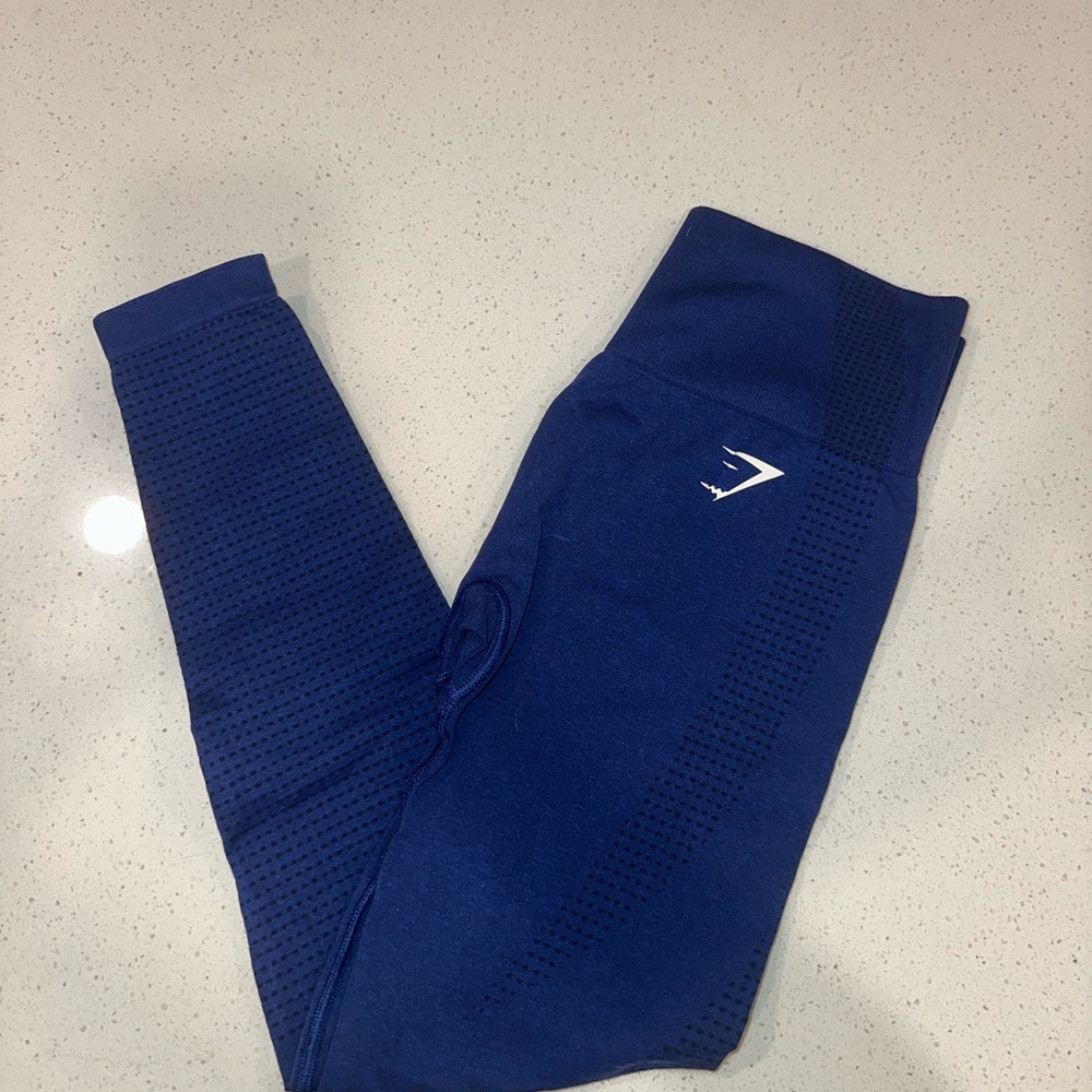 Gymshark Women's Royal Blue Vital Seamless Leggings | Size Small | Like New